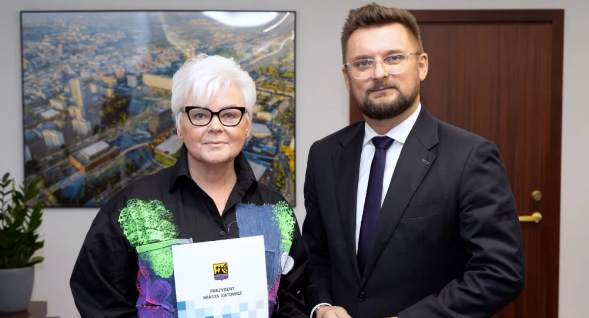 Prezydent Marcin Krupa z nową pełnomocnik Aleksandrą Musioł. Źródło: FB/krupamarcinpl.