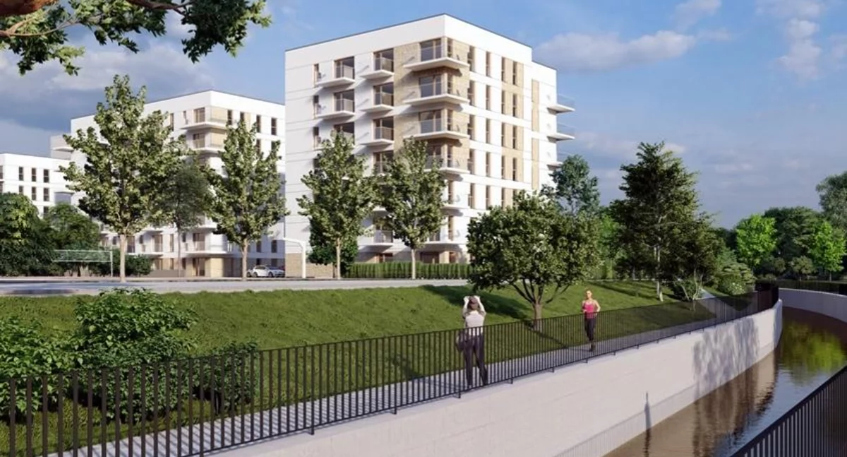 Wizualizacja budynków przy Rawie (materiały JHM Development).
