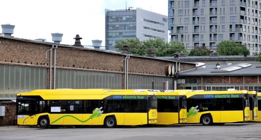 Baza PKM Katowice przy ul. Mickiewicza.