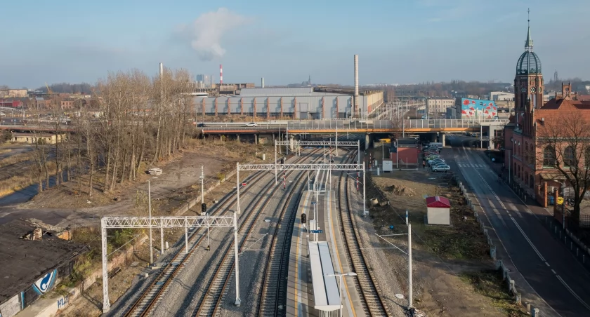Stacja Chorzów Miasto i wiadukt nad linią 131, fot. PKP PLK.