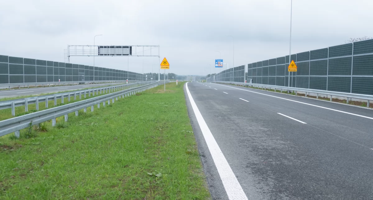 S1 Dankowice - Bielsko-Biała Hałcnów, widok w kierunku Mysłowic. (fot. GDDKiA)