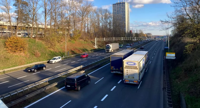 Autostrada A4 w Katowicach.