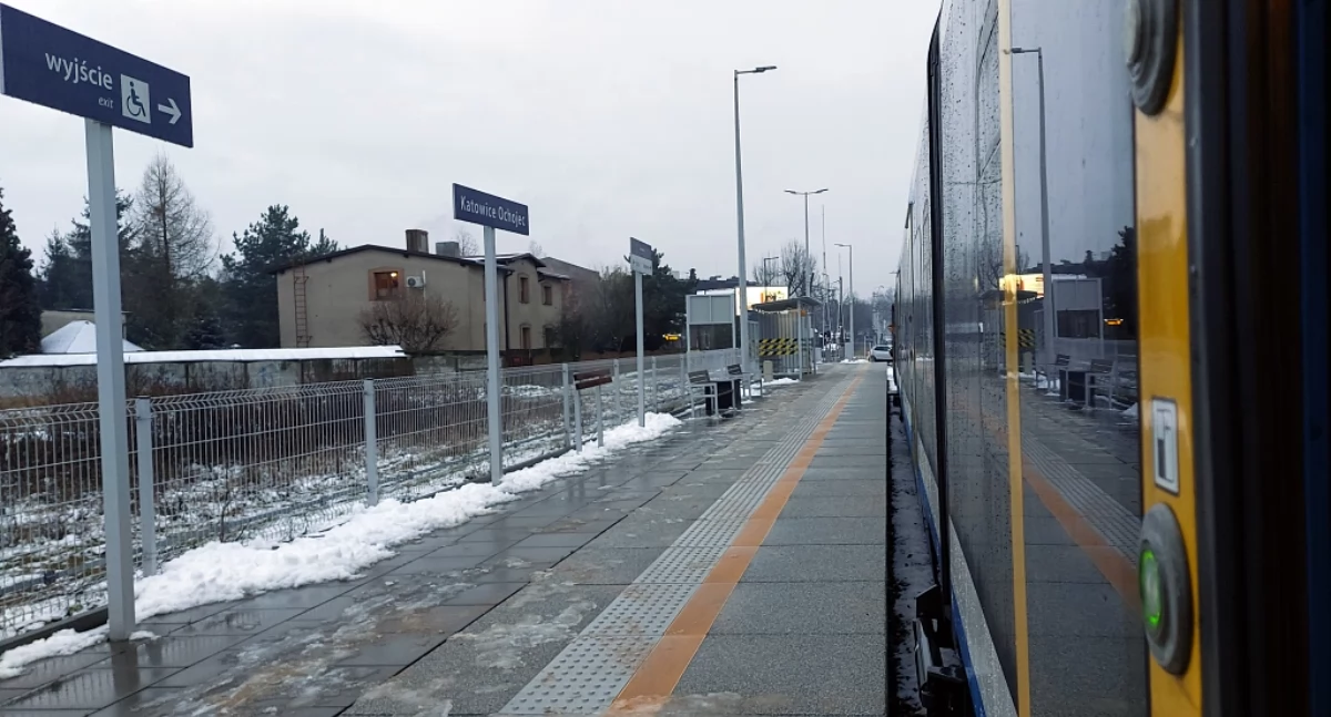Przystanek Katowice Ochojec miał prawie najniższą frekwencję.