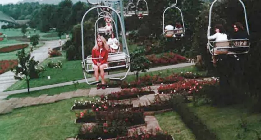 Rosarium z góry (zdjęcie archiwalne z zasobów Parku Śląskiego).