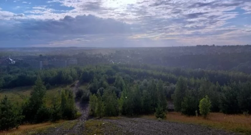 Widok z hałdy w Kostuchnie. Zdjęcie SRK.