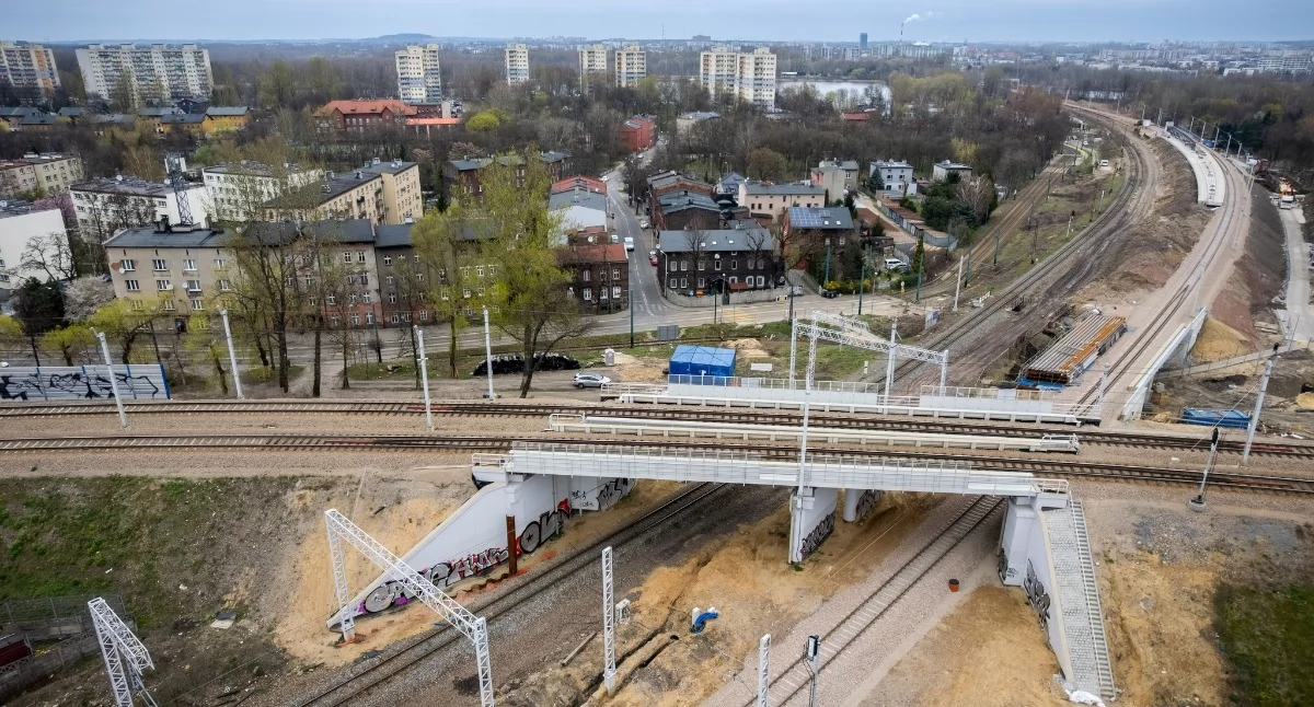 W rejonie ul. Wiosny Ludów trwa wielka kolejowa inwestycja (fot. PKP PLK).
