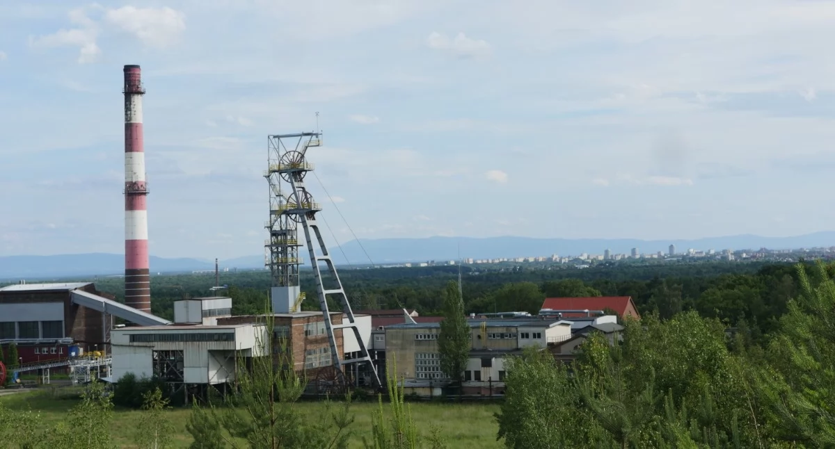 Widok z hałdy w Kostuchnie na południe.