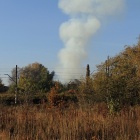 Pożar lokomotywowni w Katowicach (1)