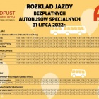 Odpust u Babci Anny - rozkład jazdy