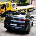 BMW na schodach w Chorzowie (1)