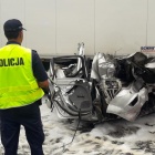 Wypadek na A1 w Piekarach Śląskich (3)
