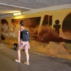 Artyści malują mural w przejściu pod torami łączącym ulice Wojewódzką i ... (1)