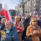 Wiec obrony Jana Pawła II w Katowicach (1)