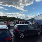 Karambol naautostradzie A4 (4)