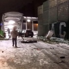 Kierowca wjechał w przystanek na Giszowcu (2)