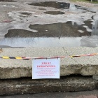 Zablokowane klepisko parkingowe w Katowicach (2)