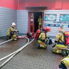 Akcja gaśnicza w sklepie Eltro, fot. OSP Dąbrówka Mała (3)