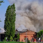 Pożar hali w Chorzowie (1)