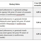 Bilet jednorazowy - papierowy