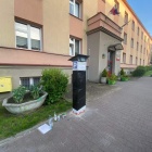 Butelkowy protest w sprawie strefy płatnego parkowania w Katowicach (2)