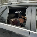 Spalony mercedes na os. Tysiąclecia (4)