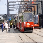 Pożar tramwaju na Rynku (1)