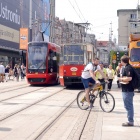 Pożar tramwaju na Rynku (2)
