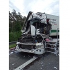 Wypadek ciężarówek na A4 (3)