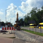 Wymiana nawierzchni na przystanku Mikołowska AWF (1)