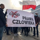 Antycovidowy protest w Katowicach 10.10.2020