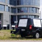 Jednoosobowy protest przed siedzibą Tauron (4)