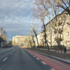 Pasy rowerowe na ul. Sokolskiej w Katowicach (2)