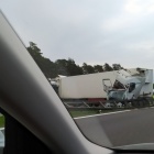 Wypadek ciężarówek na A4