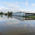 Zalany Lidl w Zarzeczu