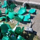 Sprzątanie po rozróbie na stadionie GKS Katowice (9)