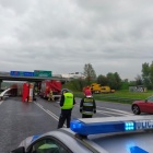 Wywrotka ciężarówki na A4 (5)