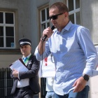 Protest pracowników Kolei Śląskich (4)