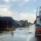 Zalana droga S86 po ulewie (2)