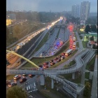 Wypadek ciężarówki w tunelu, Katowice (2)
