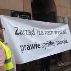 Pikieta związkowców przed biurem Morawieckiego (3)
