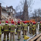 Wybuch gazu w Szopienicach, fot. mł. asp. Damian Golański, kpt. Piotr Zwarycz (1)