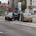 Kolizja na Mikołowskiej w Katowicach (4)