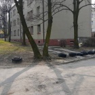 Opony na zieleńcu (2)