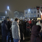 Protest studentów na Rynku