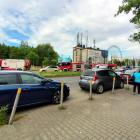 Wykolejenie tramwaju na ul. Chorzowskiej w Katowicach, fot. Kasia Dutka.