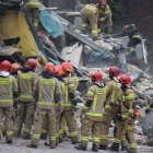Akcja strażaków po wybuchu gazu w Katowicach-Szopienicach (8)