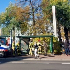 Reanimacja na przystanku przy Mikołowskiej (1)