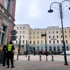 Kontrola parkowania podczas konferencji Marcina Krupy (1)