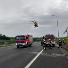 Wypadek na A1 w Piekarach Śląskich (2)
