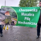 Protest przeciwko wycince przy Parku Śląskim (3)